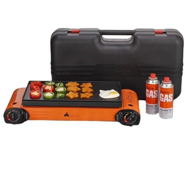 Gambar Kompor hicook double camping FREE tray BBQ kemping ganda dua 2-in-1 dari Bonafid888 undefined Tokopedia