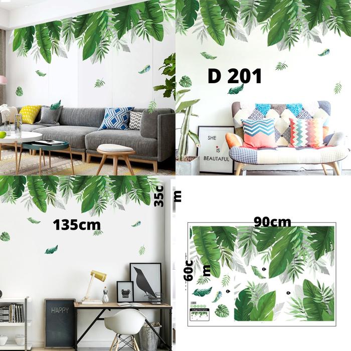 Gambar WALL STIKER STICKER SETIKER WALLPAPER DAUN SALUR DINDING KAMAR MANDI - Q201 dari Makmur Sukses Sejahtera undefined 4 Tokopedia