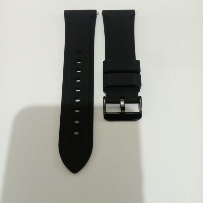 Gambar STRAP RUBBER TALI KARET JAM TANGAN SILICONE SIZE 20 MM - 26 MM - FULL BLACK, 20 MM dari Palapa Watch undefined Tokopedia
