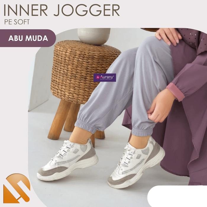 Gambar Celana Inner Aurany Jogger Dewasa - Abu Muda, M dari Almanzar undefined Tokopedia
