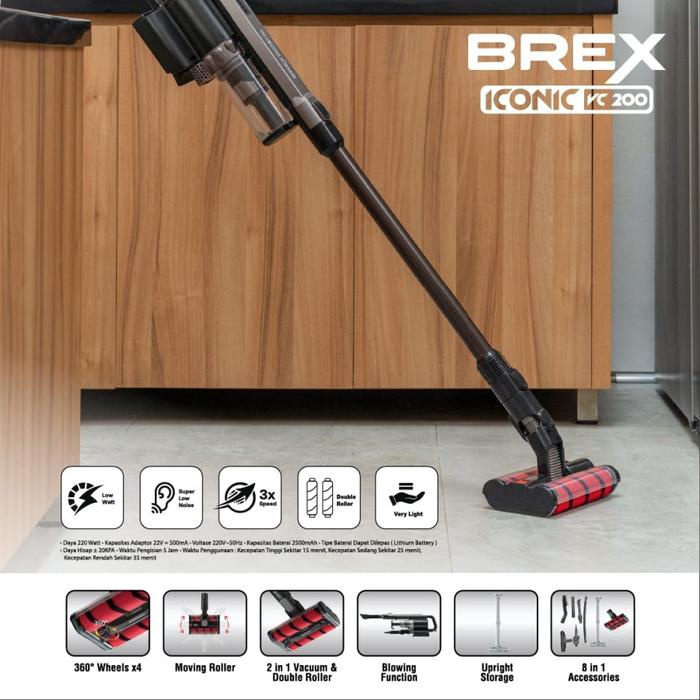 Gambar BREX ICONIC VC200 Vacuum Cleaner Cordless 3in1 Tanpa Kabel dari Toko AMAC undefined Tokopedia