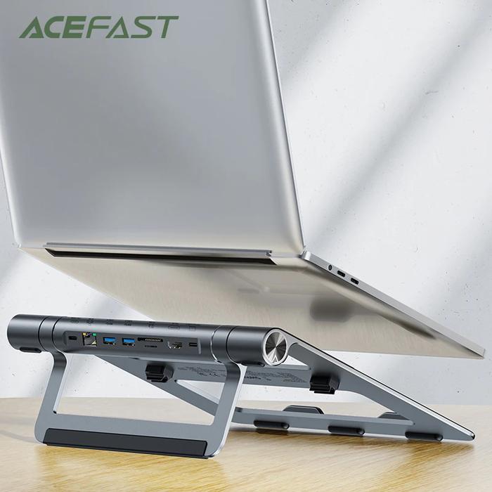 Gambar ACEFAST STAND LAPTOP HOLDER WITH 8 IN 1 HUB DOCKING STATION 4K HDMI dari D&D-oLshop undefined Tokopedia