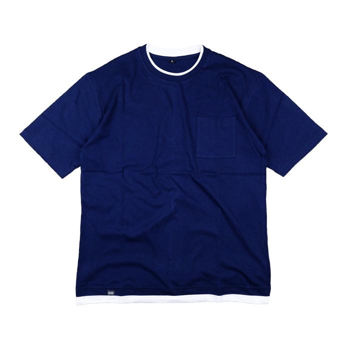 Gambar Oversized T-shirt Aveexy Korean Style - Navy, L dari Aveexy Official Shop undefined Tokopedia