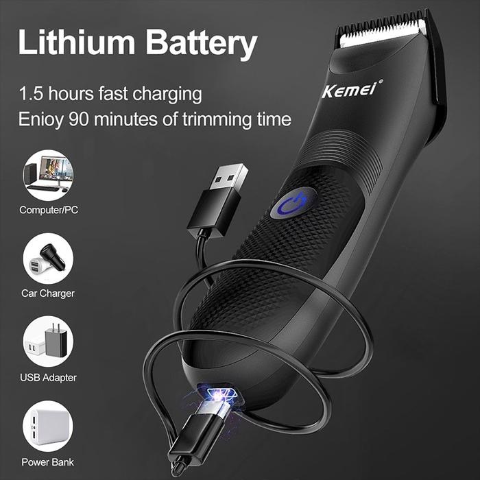 Gambar Alat Cukur Bulu Kemaluan Area Sensitif Tahan Air Kemei Km 1838 dari Emiko Store.id undefined Tokopedia