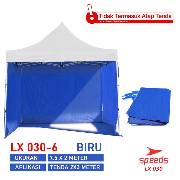 Gambar SPEEDS Atap Tenda Lipat 2x2m Jualan Atap Tenda Pameran Bazar Camping 600D Outdoor Kanopi Hujan Kain Oxford Waterproof 030-14 - -6 2.5x2.5 Biru dari Calary Toys undefined Tokopedia