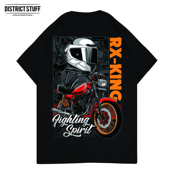 Gambar DS Kaos Motor - RX King Boy - Hitam, S dari District Stuff undefined Tokopedia