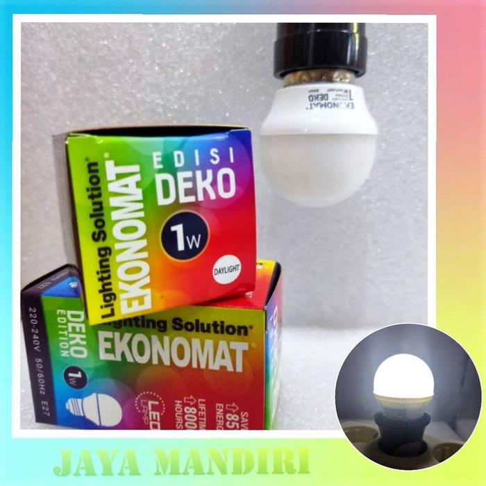 Gambar LED Ekonomat 1W Warna 1 Watt Lampu Tidur 1 Watt 1watt PUTIH Kekuningan - Putih dari pinangasri undefined Tokopedia