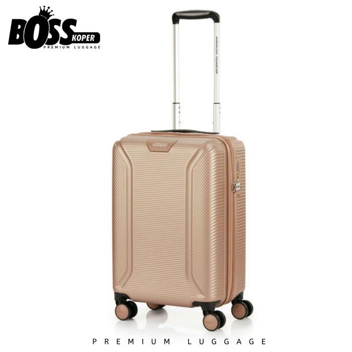 Gambar Koper Cabin 20 Inch AMERICAN TOURISTER Hardcase By Samsonite Original - Gold dari Boss Koper undefined Tokopedia