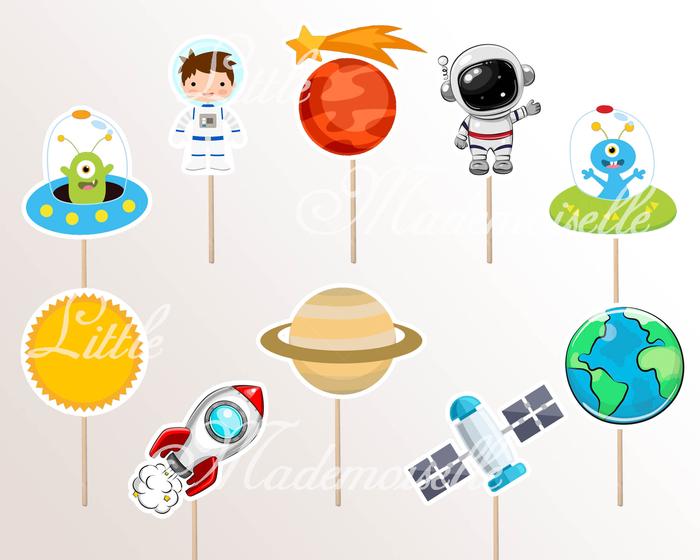 Gambar Topper Cupcake Astronot - cupcake dari lit-mademois undefined Tokopedia