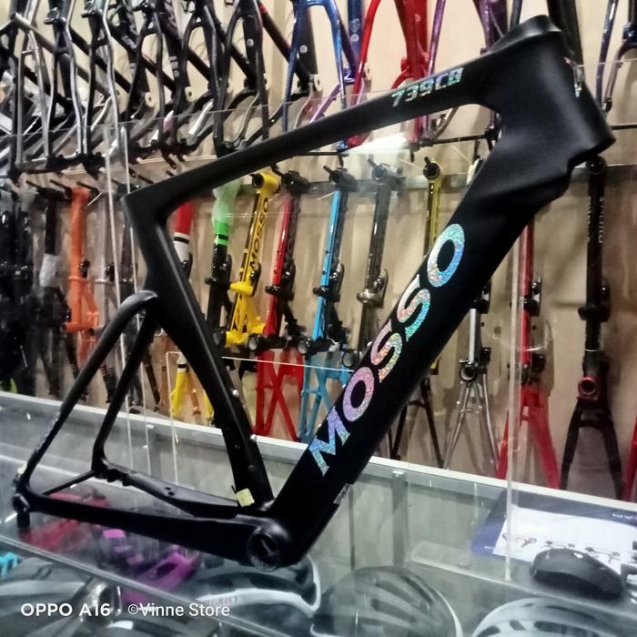 Gambar Frame Mosso 739 CB Aero Frameset Carbon Frame Roadbike - Hitam, 52 dari Vinne store undefined Tokopedia