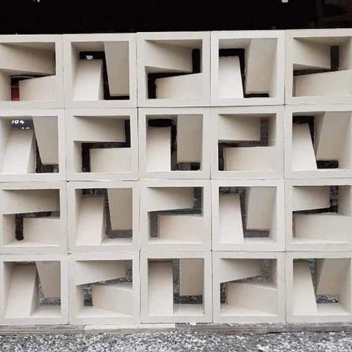 Jual Bata Roster Beton Minimalis Putih Dua Muka Anti Tampias - Roster 4 ...