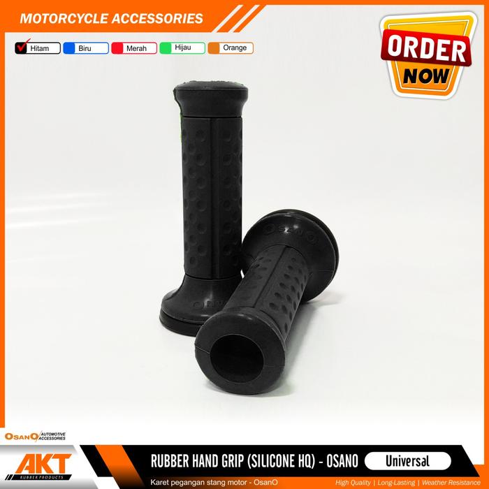 Gambar Karet Stang Motor Universal / Rubber Hand Grip Motor Silicone Osano - Hitam dari TokoAKT undefined Tokopedia