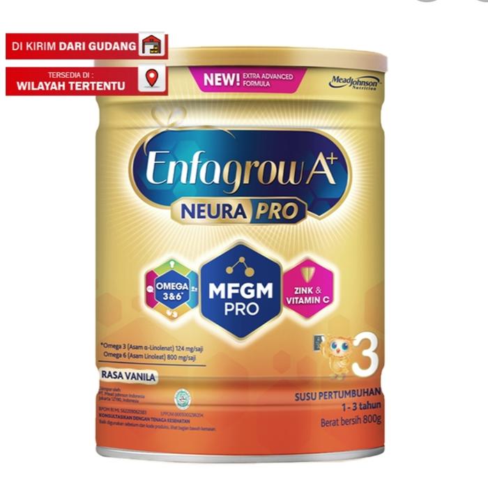 Gambar Enfagrow A+3 Susu Pertumbuhan Batita Vanila 800 g dari Hiven Store undefined Tokopedia