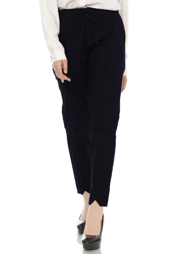 Gambar Celana Wanita Panjang Zigzag Liona, Doty Pants Stretch - Hitam dari NHM Online undefined Tokopedia