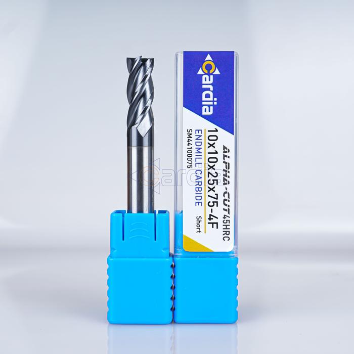 Gambar Endmill 10 mm x Long 75 | 100 | 150 4 Flute 45 HRC End Mill Carbide - 10 mm x 75 dari Cardia Tools undefined Tokopedia
