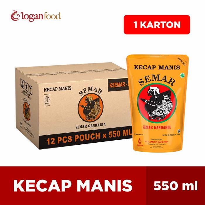 Gambar KECAP SEMAR MANIS LOMBOK GANDARIA POUCH 550ML ISI 12 (1KARTON) dari Lombok Gandaria Official Store undefined Tokopedia