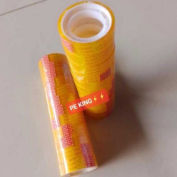 Gambar Isolasi Kecil ATK solasi selotip 12mm 1.2cm Kwalitas OK Kirim Kilat! - 12 mm x 10 mtr dari PE King Sby undefined Tokopedia