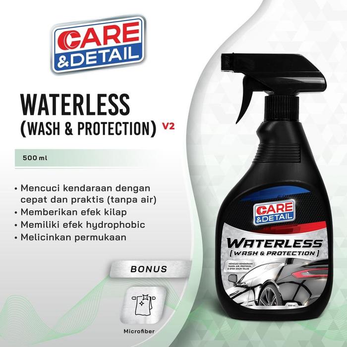 Gambar WATERLESS WASH & WAX by Care & Detail | Cuci Mobil Tanpa Air Sabun - 500ml dari BOBALIKE undefined Tokopedia