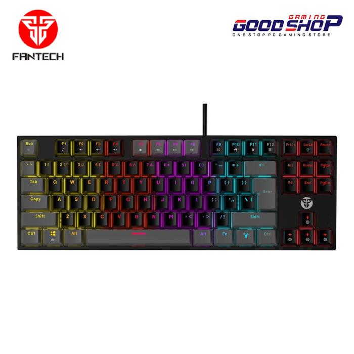 Gambar Fantech ATOM MK876 RGB Gaming Mechanical Keyboard TKL - Hitam, Blue Switch dari GamingGearIndo undefined Tokopedia