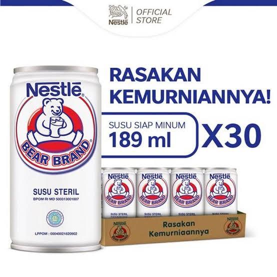 Gambar Susu Bear Brand 1 Karton (30 kaleng x 189 ml) KHUSUS GOJEK/GRAB - Putih dari KarmaShippyShop undefined Tokopedia