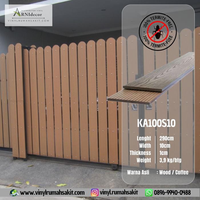 Jual Pagar Kayu WPC Decking KA 100S10 OUTDOOR Anti Rayap, Anti Jamur