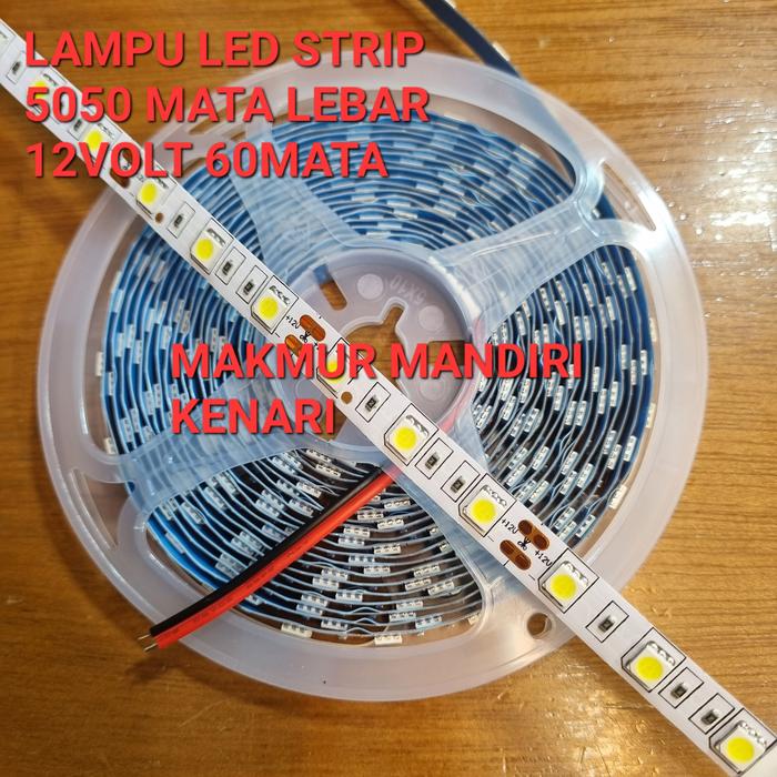 Gambar LED STRIP 5050 LIGHT MATA BESAR SMD IP 33 12VOLT 5 METER MURAH - Kuning dari Makmur Mandiri Kenari undefined Tokopedia