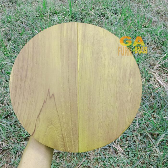 Gambar Handle Gagang Pintu Kayu Jati Model Setengah Lingkaran Half Moon - sunrise doff, 25 cm dari GA.Ornamen undefined Tokopedia