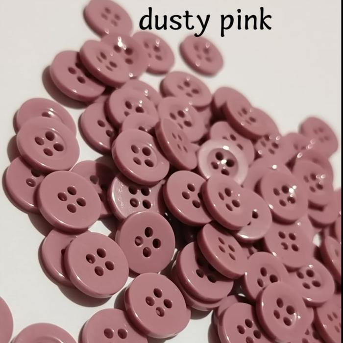 Gambar Isi 144 pcs Diameter 11 mm - Kancing Baju Gepeng - Kancing Baju - dusty pink dari Blessing shop889 undefined Tokopedia