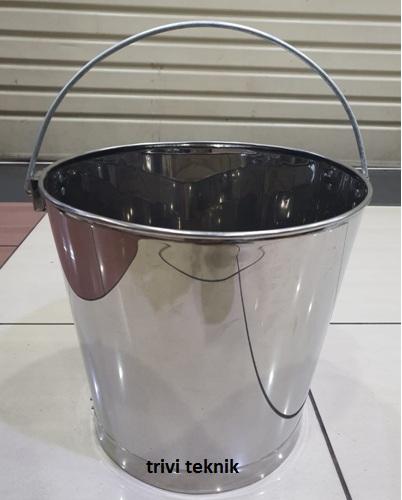 Gambar stainless steel bucket,ember timba sus stenlis minyak bbm spbu - volume 15liter dari triviteknik sejahtera undefined Tokopedia