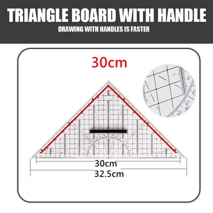 Gambar Penggaris T, Mor Segitiga Meja gambar Drafting Arsitek bukan Rotring - Segitiga 32.5cm dari Cutteristic undefined Tokopedia