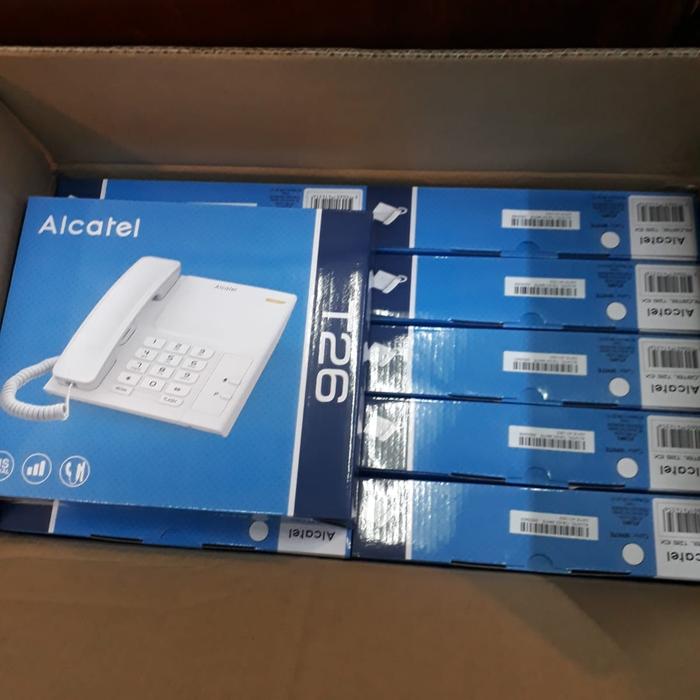 Gambar Telepon Alcatel T 26 / Telepon Indihome / Telepon kabel Rumah / kantor - Putih dari Amtel Electronik undefined Tokopedia