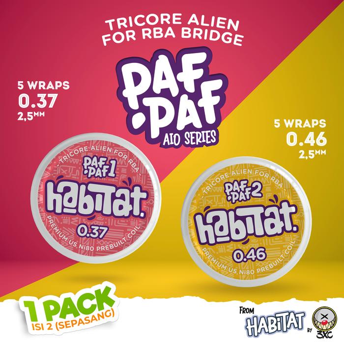 Jual Habitat Paf-Paf Tricore Alien Prebuilt Coil 2.5mm - Kota Bekasi ...