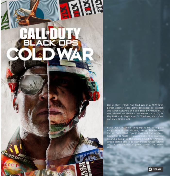 Gambar call of duty cold war steam backup game original pc tanpa download - SSD dari alfinefendi undefined Tokopedia