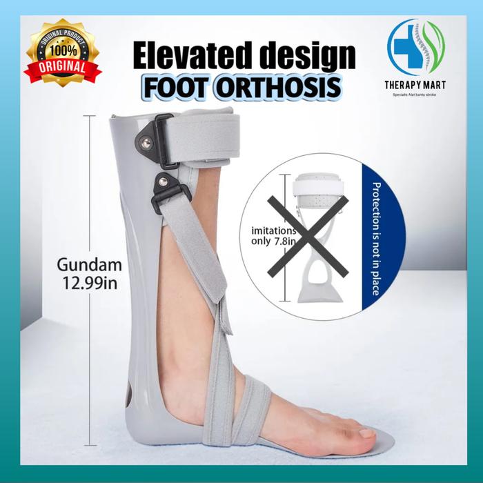 Gambar Ankle Foot Orthosis AFO Brace Drop Foot Alat Terapi Stroke Kaki Lumpuh - Kanan, S dari Therapy mart surabaya undefined Tokopedia