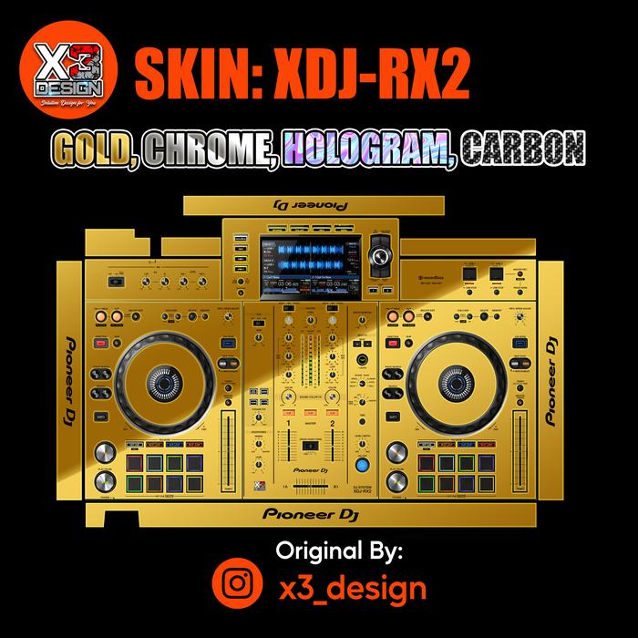 Gambar XDJ-RX2 Gold Bebas Custom Gambar - GOLD,CARBON,DLL dari X3Design undefined Tokopedia