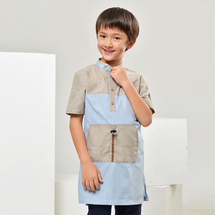 Gambar Bani Batuta - Baju Muslim Anak Lengan Pendek Jukid Farid Exclusive - 63F Aqua, 1-2 Tahun (XXS) dari MOT.Fashionid undefined Tokopedia