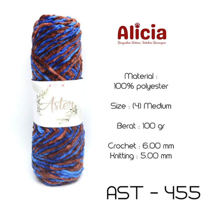 Gambar KATALOG - Benang Rajut Bludru ASTER MIX SEMBUR / Velvet Knitting Yarn - 455 dari AliciaYarns undefined Tokopedia