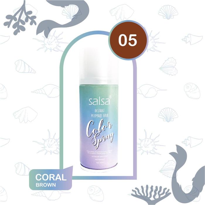 Gambar NEW! Salsa Instant Mermaid Hair Color Spray - Jewel - coral dari hellowbestie3 undefined Tokopedia
