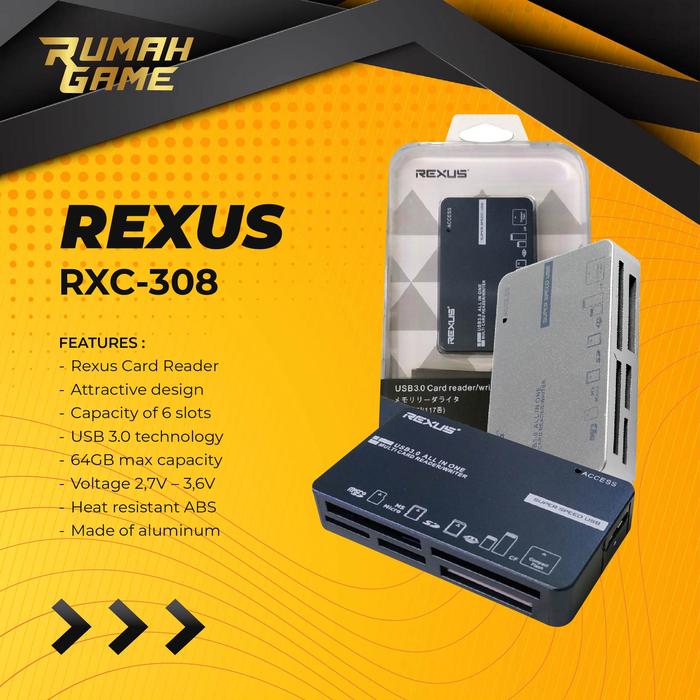 Jual Rexus Card Reader C308 6Slot Usb 3.0 - Card Reader - Kota Semarang ...