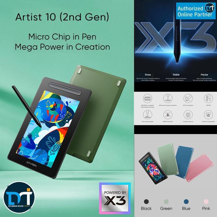 Gambar XP PEN Artist 10 12 13 16 22 (2nd Gen) - Professional Drawing Tablet - ARTIST 10 2nd, Merah Muda dari Duta Mandiri Infokom undefined Tokopedia