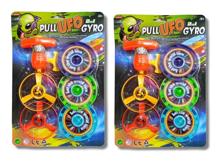 Gambar MAINAN GASING SPINNING PULL UFO 680-21 dari TOKO GUNUNG JATI CIREBON undefined Tokopedia
