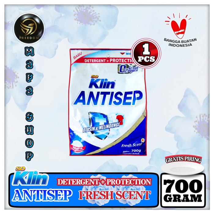 Gambar So Klin Antisep Fresh Scent Deterjen Bubuk - 700 gr (Harga Satuan) dari M2F2 Shop - Paseban undefined Tokopedia