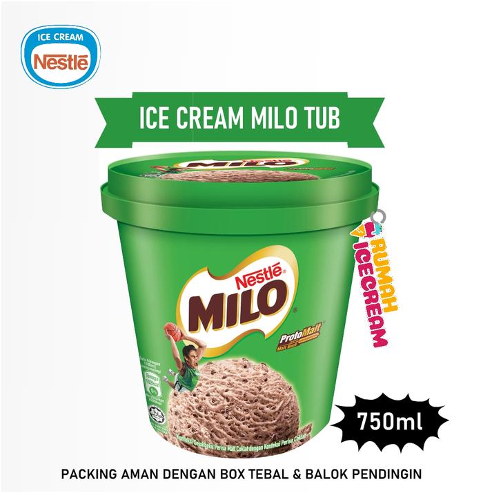 Gambar Ice Cream / Es Krim Nestle 750ml - Milo 750ml dari Rumah Ice Cream Indonesia undefined Tokopedia