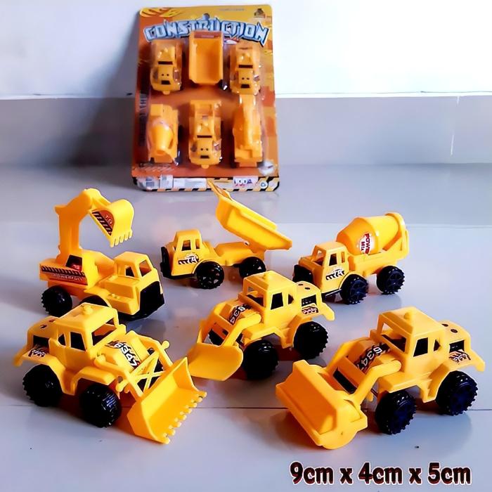 Gambar Mainan Set Truck Excavator Crane /Mobil Truk Kontruksi Alat Berat Anak - Konstruksi 6 pc dari A.R.A.F.A undefined Tokopedia