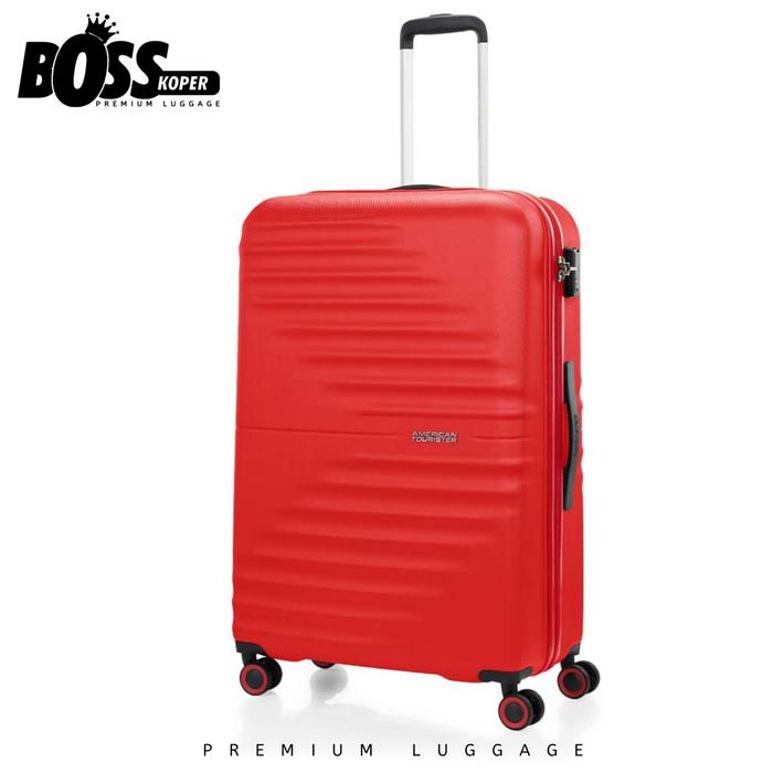 Gambar Koper 28 Inch Large/Besar AMERICAN TOURISTER Twist Waves TSA Original - Merah dari Boss Koper undefined Tokopedia