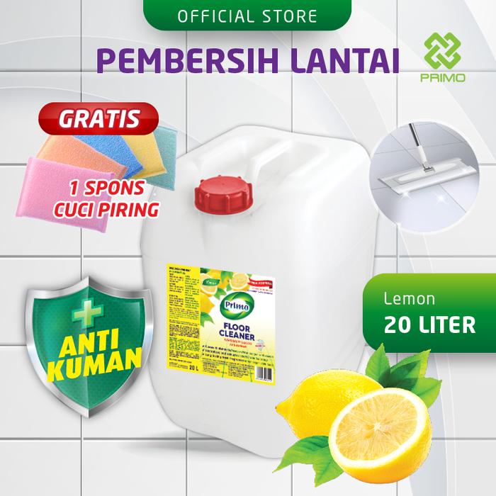 Gambar PRIMO Floor Cleaner Pembersih Lantai Antibakteri Lemon 20 L Wangi dari Primo Official Store undefined Tokopedia
