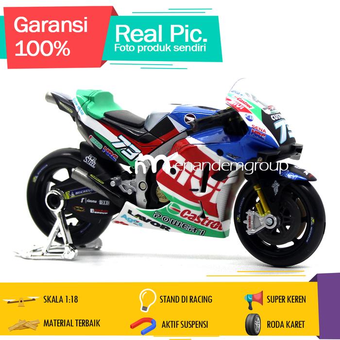 Gambar Maisto Diecast Miniatur Mainan Motor Honda RCV 213 2021 1/18 - Biru dari enandemshop undefined Tokopedia