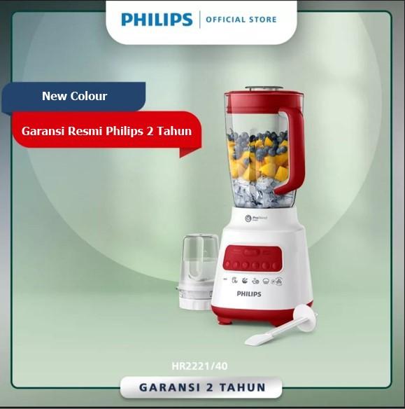 Gambar PHILIPS BLENDER HR2221 / HR 2221 PLASTIK - Merah dari E-House28 undefined Tokopedia