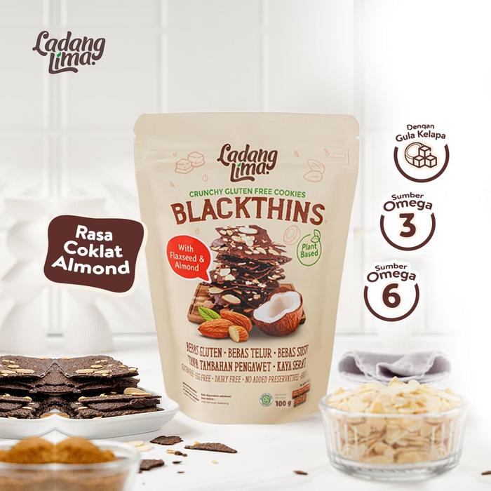 Gambar Ladang Lima Blackthins Cookies Gluten Free - Blackthins 100g dari Ladang Lima undefined Tokopedia