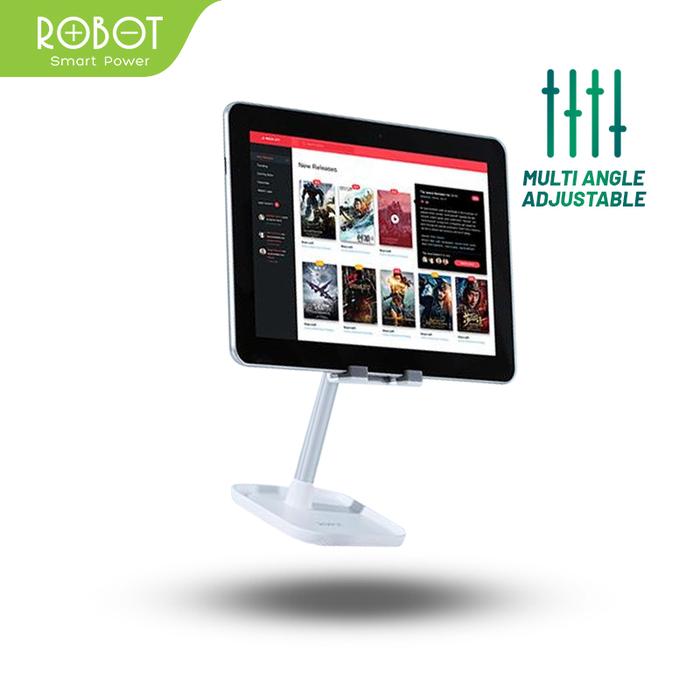 Gambar ROBOT Aluminium Alloy Stand for Smartphone / Tablet - RT-US04 - Putih dari ROBOT Audio Indonesia undefined Tokopedia